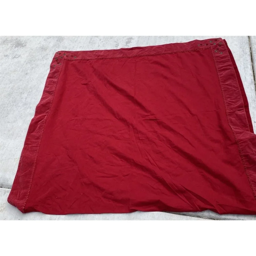 Christmas Tablecloth Coverlet Blanket Target 2009 Velvet Trim Corner Flower Trim